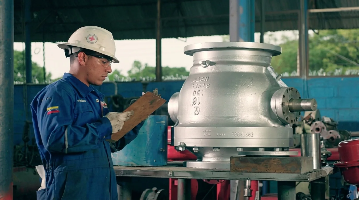 Inspección de válvula de 16”